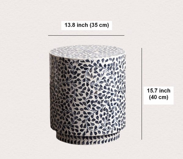 Portable Casual Side Table, Contemporary Round Side Table, Creative Coffee Table, Bedside Small Side Table, Shell Small Sofa Side Table, Contemporary Side Table-LargePaintingArt.com