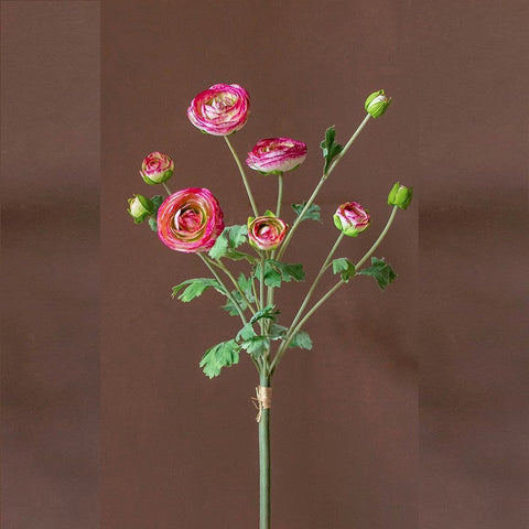 Flower Arrangement Ideas for Dining Room Table, Ranunculus Asiaticus Flowers, Simple Modern Floral Arrangement Ideas for Home Decoration, Spring Artificial Floral for Bedroom-LargePaintingArt.com