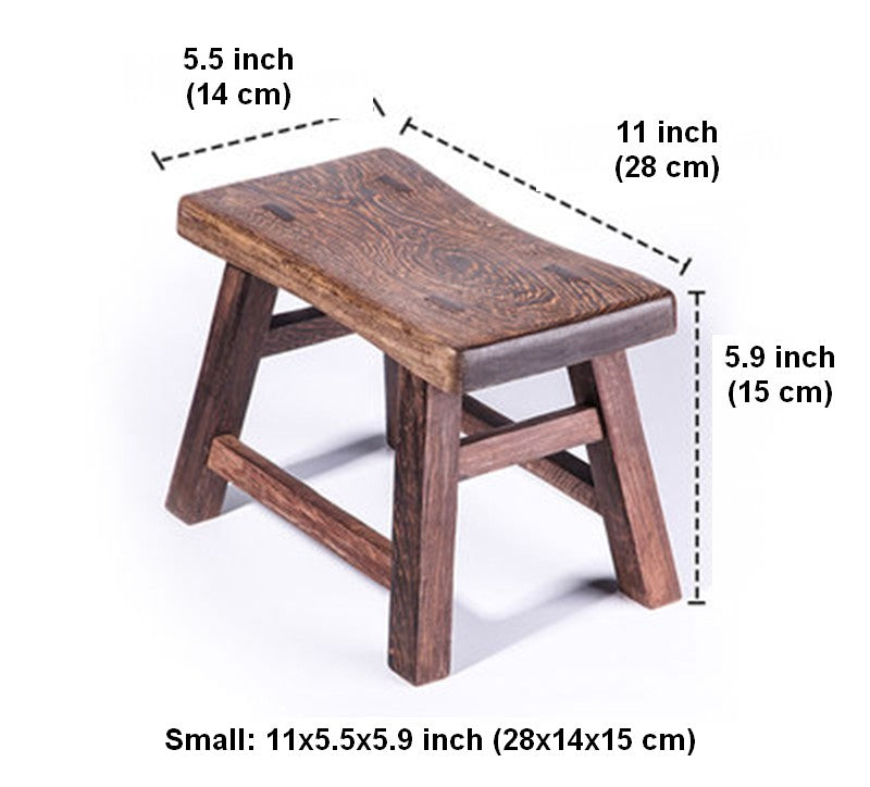 Wenge Wood Stool, Children's Wooden Stool, Shoe-changing Stool, Solid Wood low Stool, Sofa Stool, Dining Table Stool-LargePaintingArt.com