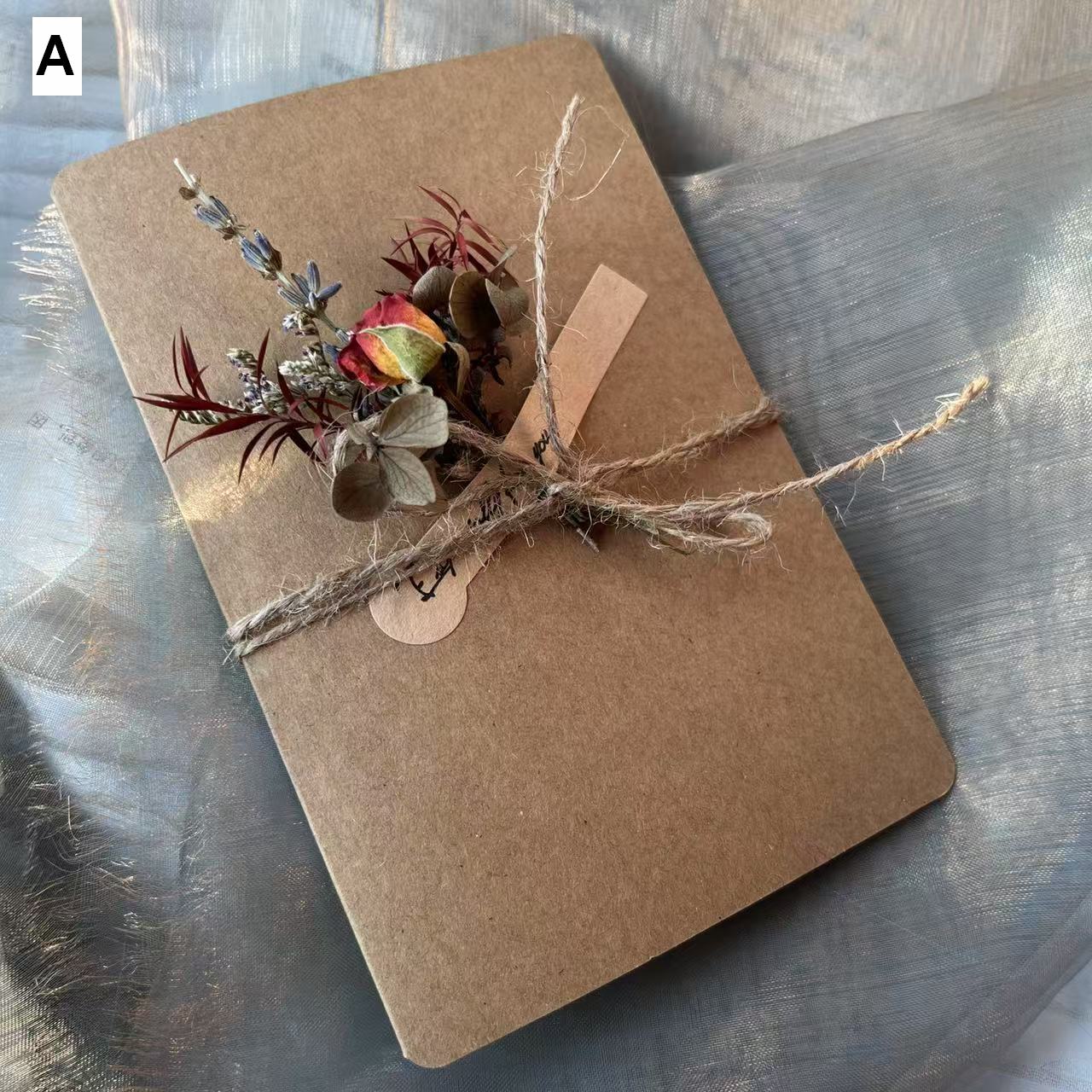 Beautiful Valentine's Day Greeting Card, Original Handmade Dried Flower Greeting Cards, Creative Birthday Greeting Card, Wedding Greeting Card, Unique Anniversary Greeting Card-LargePaintingArt.com
