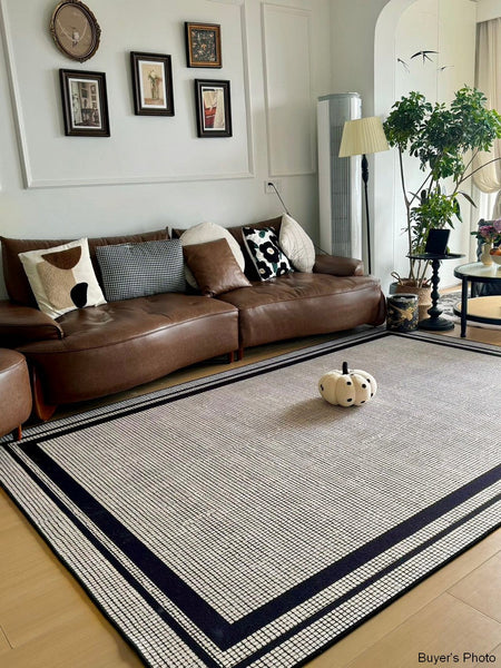 Geometric Modern Rugs for Sale, Contemporary Modern Rugs for Bedroom, Modern Rug Placement Ideas for Living Room, Abstract Rugs for Dining Room-LargePaintingArt.com