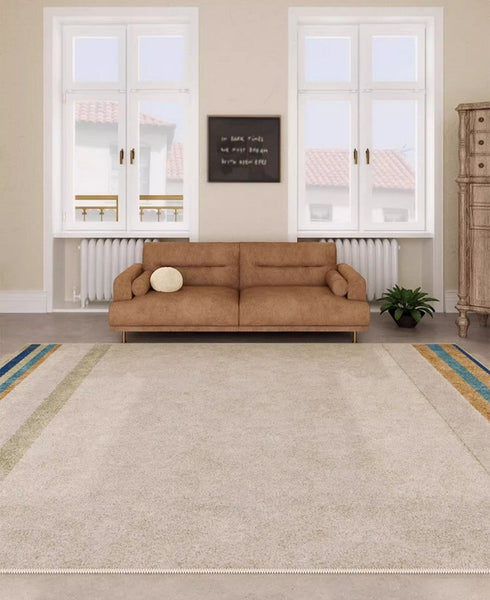 Modern Rugs under Dining Room Table, Abstract Area Rugs for Living Room, Modern Carpets for Kitchen, Geometric Contemporary Modern Rugs Next to Bed-LargePaintingArt.com