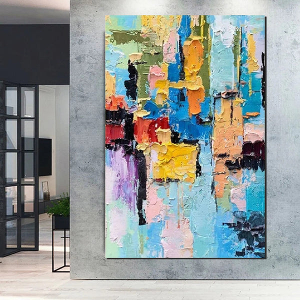 Abstract Acrylic Wall Painting, Extra Large Paintings for Living Room, Modern Abstract Art for Bedroom, Simple Painting Ideas, Hand Painted Wall Painting-LargePaintingArt.com