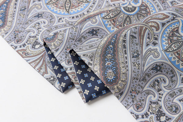 Business Silk Scarf Men, Silk Scarf For Suit, British Style Long Scarf, Luxury Silk Neck Scarf, Mens Spring Autumn Scarf, Formal Wear Silk Scarf, Silk Ascot For Men, Lightweight Silk Scarf Men-LargePaintingArt.com