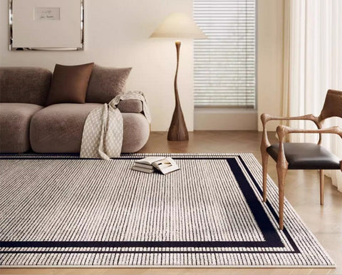 Geometric Modern Rugs for Sale, Contemporary Modern Rugs for Bedroom, Modern Rug Placement Ideas for Living Room, Abstract Rugs for Dining Room-LargePaintingArt.com
