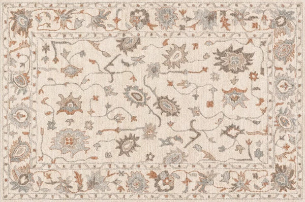 Flower Pattern Modern Rugs for Farmhouse, Bedroom Modern Rugs, Modern Rugs for Dining Room, Modern Rugs for Living Room-LargePaintingArt.com