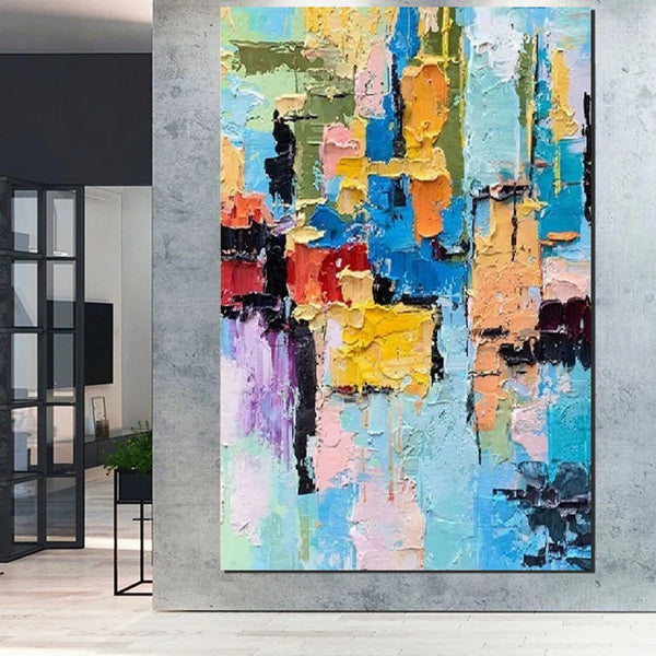 Abstract Acrylic Wall Painting, Extra Large Paintings for Living Room, Modern Abstract Art for Bedroom, Simple Painting Ideas, Hand Painted Wall Painting-LargePaintingArt.com