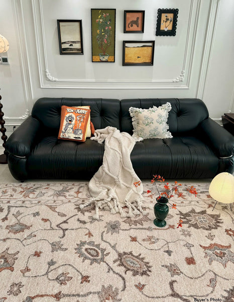 Flower Pattern Modern Rugs for Farmhouse, Bedroom Modern Rugs, Modern Rugs for Dining Room, Modern Rugs for Living Room-LargePaintingArt.com