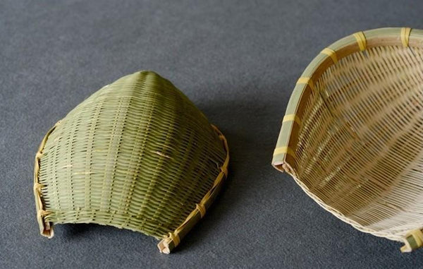 Natural Bamboo Stroage Basket, Kitchen Storage Basket, Woven Storage Baskets, Snacks Pantry Storage Basket, Set of 2-LargePaintingArt.com