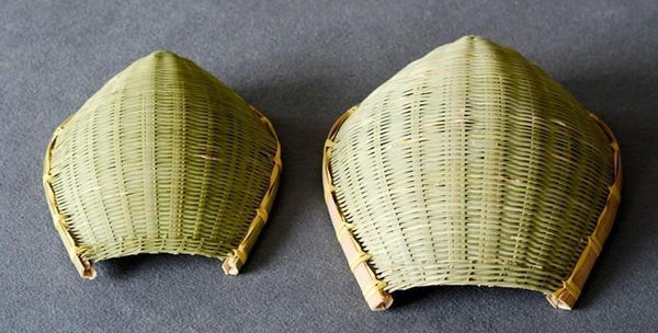 Natural Bamboo Stroage Basket, Kitchen Storage Basket, Woven Storage Baskets, Snacks Pantry Storage Basket, Set of 2-LargePaintingArt.com