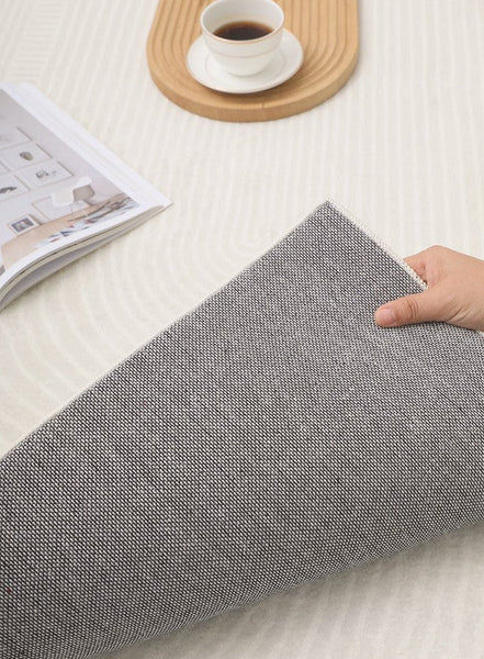 Thick Modern Rugs for Living Room, Soft Floor Carpets under Dining Room Table, Modern Rugs for Dining Room, Abstract Geometric Modern Rugs-LargePaintingArt.com