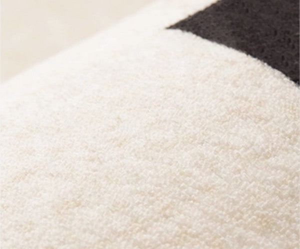 Geometric Contemporary Modern Rugs Next to Bed, Abstract Area Rugs for Living Room, Modern Soft Rugs under Dining Room Table, Modern Carpets for Office-LargePaintingArt.com