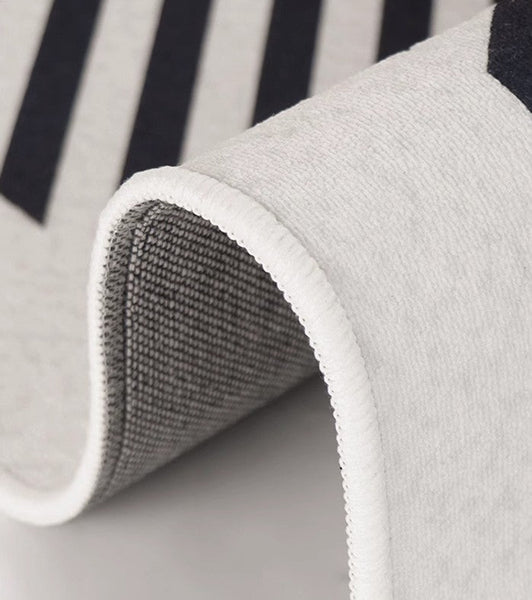 Contemporary Area Rugs under Sofa, Living Room Modern Area Rug, Large Area Rugs for Office, Bedroom Modern Floor Rugs-LargePaintingArt.com