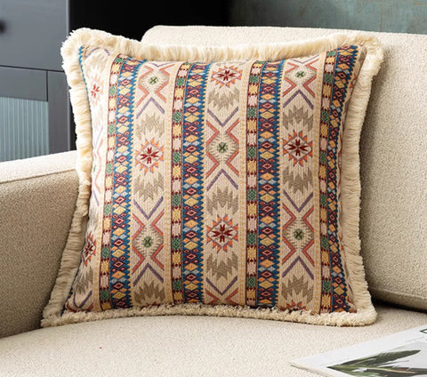 Unique Decorative Throw Pillows, Bohemian Decorative Sofa Pillows for Living Room, Extra Large Modern Geometric Pillows, Oriental Throw Pillow for Couch-LargePaintingArt.com