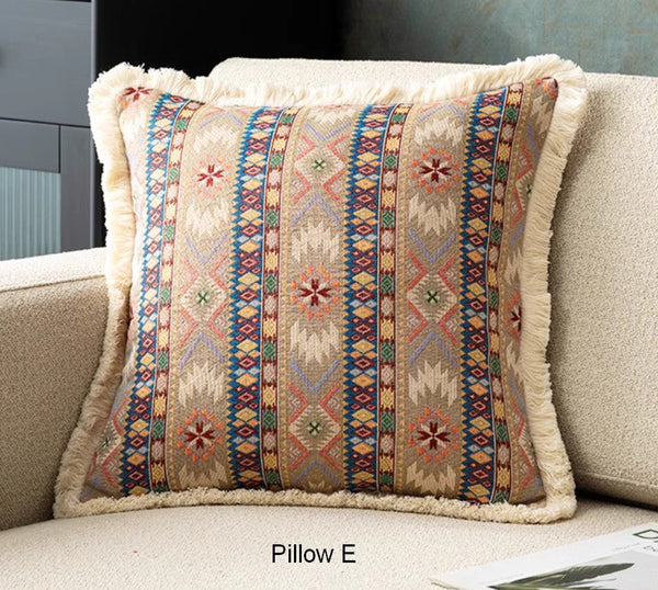 Oversized Decorative Throw Pillows, Bohemian Decorative Sofa Pillows for Living Room, Extra Large Modern Geometric Pillows, Oriental Throw Pillow for Couch-LargePaintingArt.com