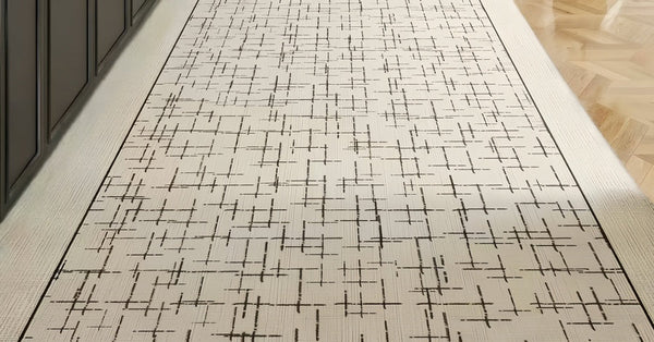 Contemporary Modern Long Hallway Runners, Easy Care Long Narrow Runner Rugs, Washable Entryway Runner Rug Ideas, Kitchen Runner Rugs, Entrance Hallway Runners-LargePaintingArt.com
