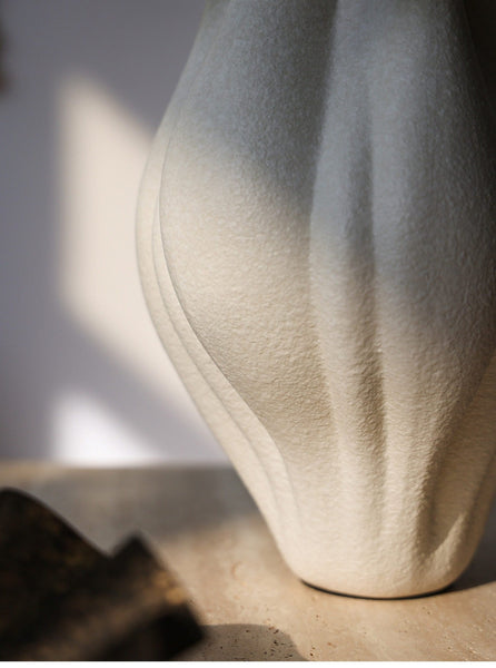 Unique Handmade Modern Flower Vase, Large Porcelain Vases for Modern Home Decor, Centerpiece Ceramic Bouquet Vases, Contemporary Vases on Dining Table-LargePaintingArt.com