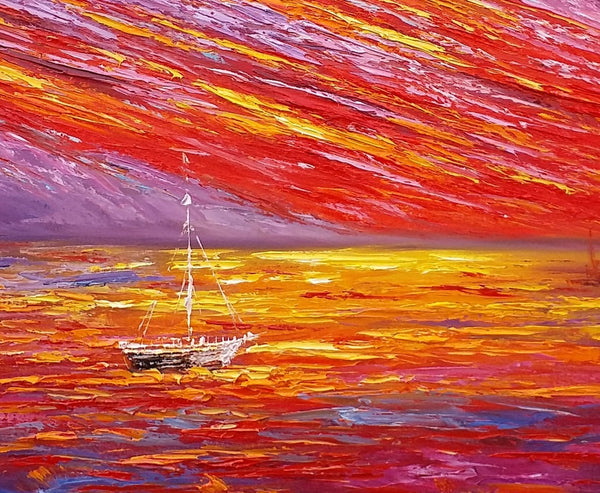 Oil Painting, Original Wall Art, Landscape Painting, Custom Large Art, Canvas Art, Wall Art, Original Artwork, Canvas Painting, Modern Art, Abstract Art-LargePaintingArt.com