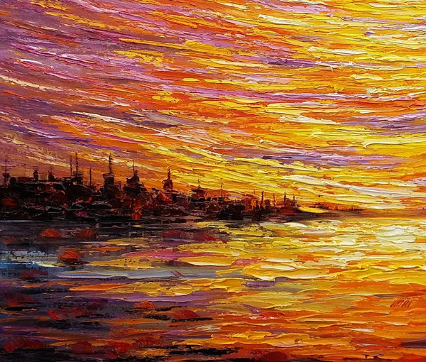 Landscape Painting, Large Wall Art, Canvas Art, Abstract Art, Original Artwork, Custom Canvas Painting, Modern Art, Oil Painting 220-LargePaintingArt.com