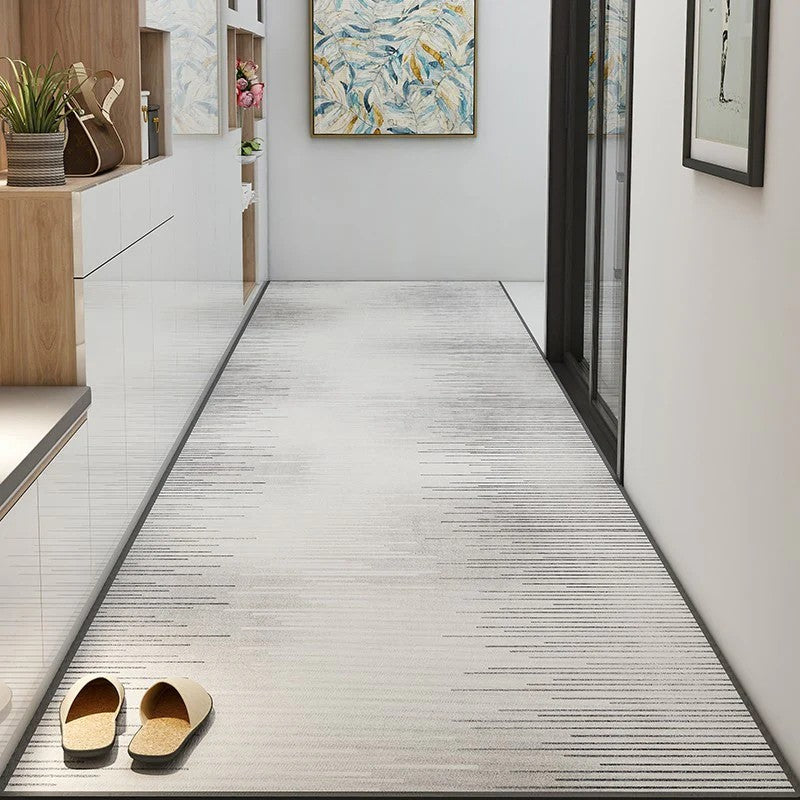 Long Hallway Runners, Non Slip Entryway Runner Rug Ideas, Geometric Modern Long Hallway Runners, Contepmorary Runner Rugs, Extra Long Narrow Runner Rugs-LargePaintingArt.com