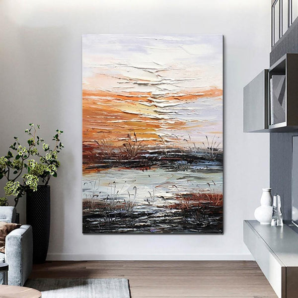 Abstract Canvas Painting, Modern Paintings for Living Room, Hand Painted Wall Art, Huge Painting for Sale-LargePaintingArt.com