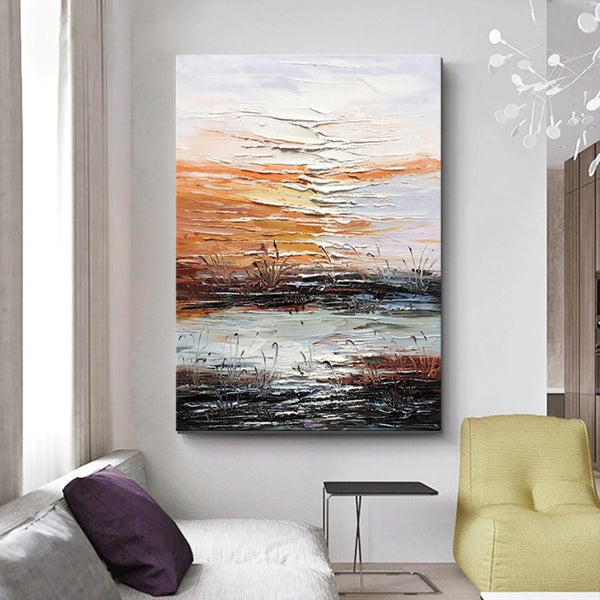 Abstract Canvas Painting, Modern Paintings for Living Room, Hand Painted Wall Art, Huge Painting for Sale-LargePaintingArt.com