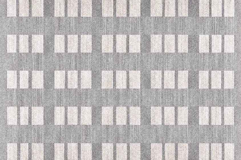 Dining Room Floor Rug, Large Gray Floor Rugs for Living Room, Modern Floor Rugs for Bedroom, Extra Large Geometric Modern Rugs for Office-LargePaintingArt.com