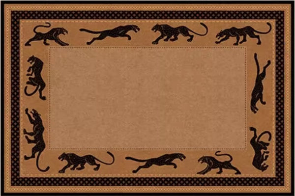 Large Modern Rugs for Living Room, Mid Century Cheetah Pattern Modern Rugs for Dining Room, Modern Rug Ideas for Bedroom-LargePaintingArt.com