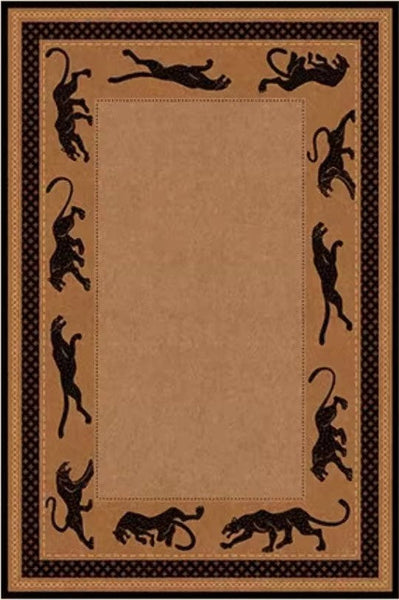 Large Modern Rugs for Living Room, Mid Century Cheetah Pattern Modern Rugs for Dining Room, Modern Rug Ideas for Bedroom-LargePaintingArt.com