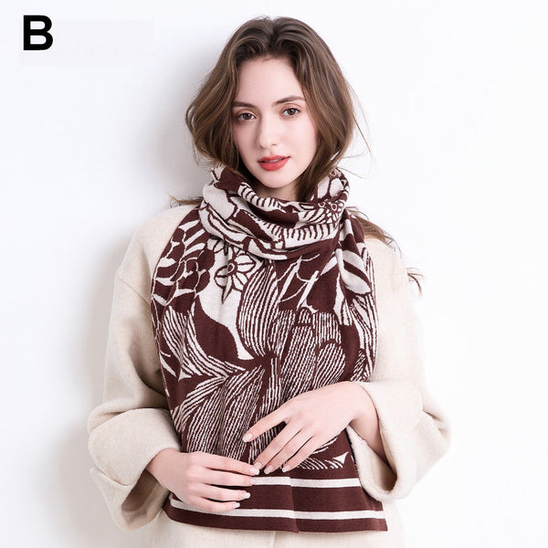 Modern Wool Scarf for Women, Casual Scarf for Women, Cold Weather Scarves, Soft Wool Scarf for Women