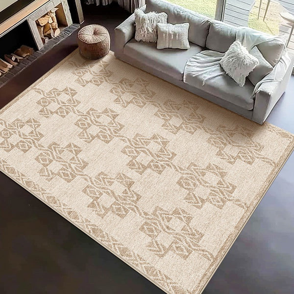 Abstract Modern Rug Ideas for Bedroom, Contemporary Area Rugs for Dining Room, Geometric Modern Rug Placement Ideas for Living Room-LargePaintingArt.com