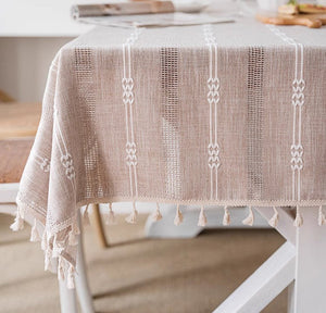 Rectangular Table Cloth for Dining Room Table, Linen Square Tablecloth for Kitchen, Large Modern Table Covers for Sale-LargePaintingArt.com