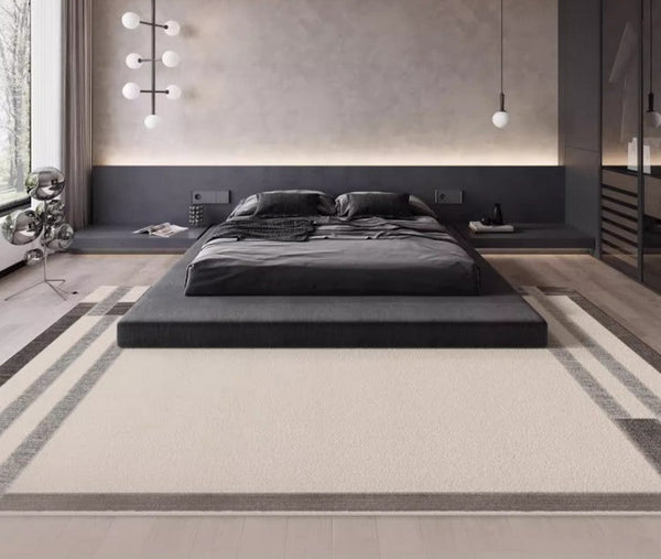 Geometric Contemporary Modern Rugs Next to Bed, Modern Carpets for Office, Abstract Area Rugs for Living Room, Modern Soft Rugs under Dining Room Table-LargePaintingArt.com