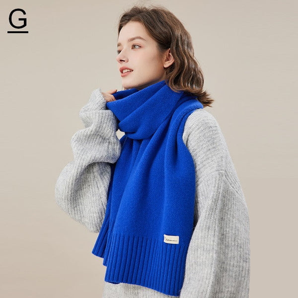 Fashion Designer Scarf, Cold Weather Scarf, Wool Scarf for Women, Casual Scarf for Women, Modern Winter Scarf, Soft Cashmere Scarf for Women-LargePaintingArt.com