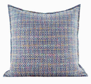 Modern Sofa Pillows, Large Abstract Blue Decorative Throw Pillows, Contemporary Square Modern Throw Pillows for Couch, Simple Throw Pillow for Interior Design-LargePaintingArt.com