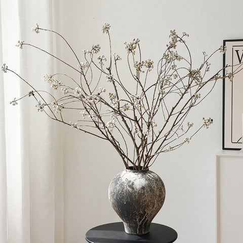 Dried Long Twigs, Dried Chinese Tallow Tree Twigs, Natural Decorations, Flower Arrangement, Handmade Artificial Flower, Natural Dried Branches-LargePaintingArt.com