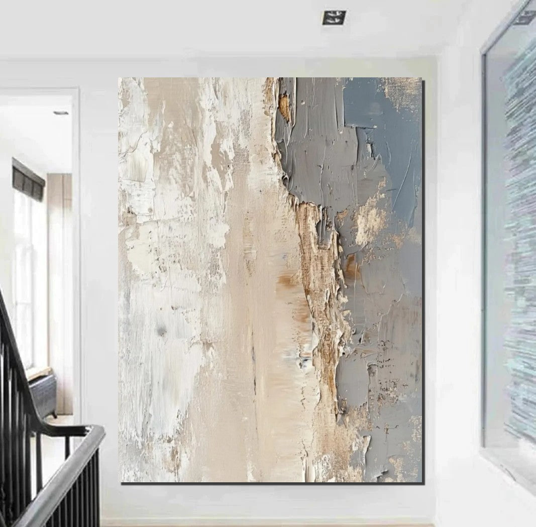 Palette Knife Paintings, Hand Painted Canvas Art, Modern Paintings for Living Room, Simple Painting Ideas for Bedroom-LargePaintingArt.com