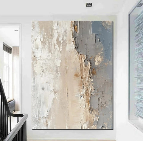 Palette Knife Paintings, Hand Painted Canvas Art, Modern Paintings for Living Room, Simple Painting Ideas for Bedroom-LargePaintingArt.com