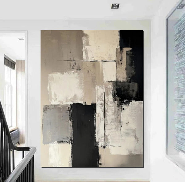 Living Room Wall Painting, Modern Artwork, Large Canvas Painting, Contemporary Wall Painting, Acrylic Painting for Dining Room-LargePaintingArt.com