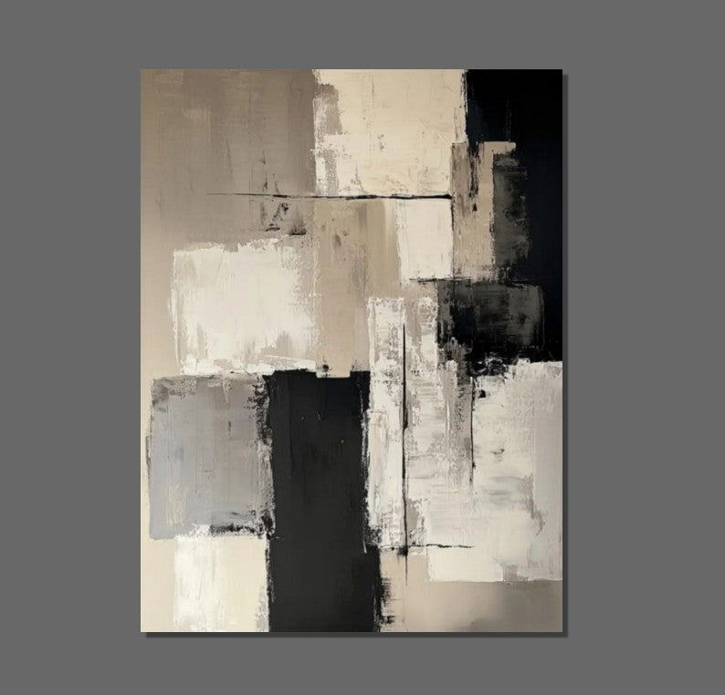 Living Room Wall Painting, Modern Artwork, Large Canvas Painting, Contemporary Wall Painting, Acrylic Painting for Dining Room-LargePaintingArt.com