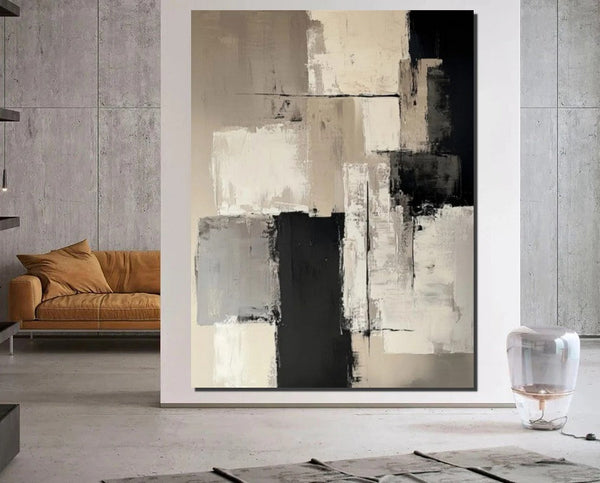 Living Room Wall Painting, Modern Artwork, Large Canvas Painting, Contemporary Wall Painting, Acrylic Painting for Dining Room-LargePaintingArt.com