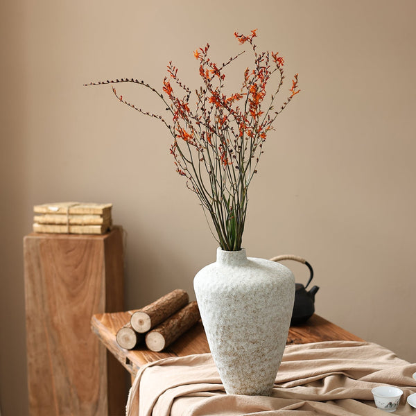 Dried Fire Orchid Bouquet, Natural Decorations, Flower Arrangement, Handmade Artificial Flower, Natural Dried Flowers-LargePaintingArt.com