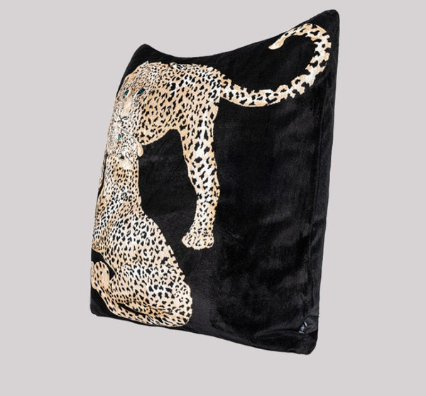 Abstract Contemporary Pillow for Couch, Leopard Decorative Sofa Pillows, Large Modern Sofa Throw Pillows for Bedroom-LargePaintingArt.com