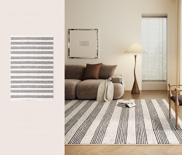 Contemporary Modern Rugs for Bedroom, Geometric Modern Rugs for Sale, Modern Rug Placement Ideas for Living Room, Abstract Rugs for Dining Room-LargePaintingArt.com