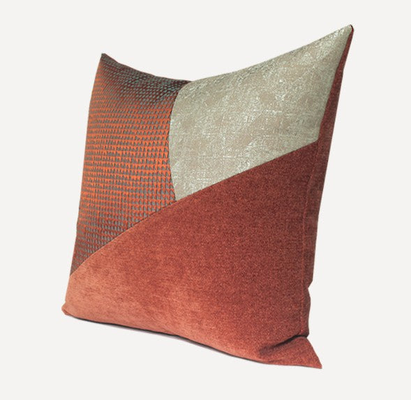 Large Modern Throw Pillows for Couch, Decorative Throw Pillow for Couch, Red Modern Sofa Pillows, Throw Pillows for Modern Living Room-LargePaintingArt.com