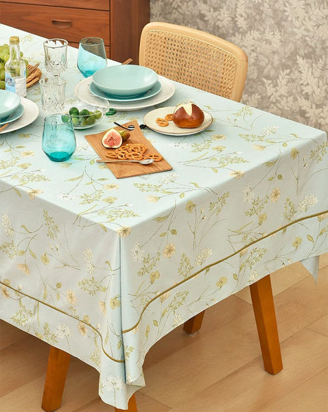 Farmhouse Table Cloth, Wedding Tablecloth, Large Rectangle Tablecloth for Dining Room Table, Rectangular Table Covers for Kitchen, Square Tablecloth for Coffee Table-LargePaintingArt.com
