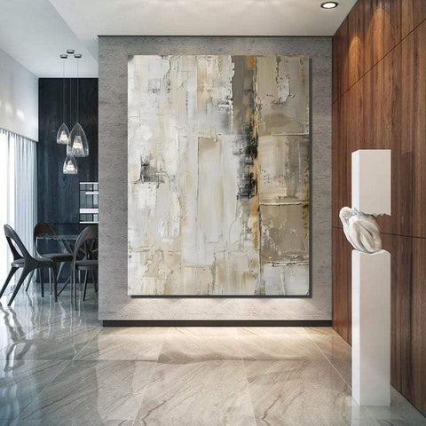 Oversized Wall Art Painting for Sale, Modern Acrylic Canvas Painting, Heavy Texture Paintings, Palette Knife Paniting, Acrylic Painting on Canvas-LargePaintingArt.com