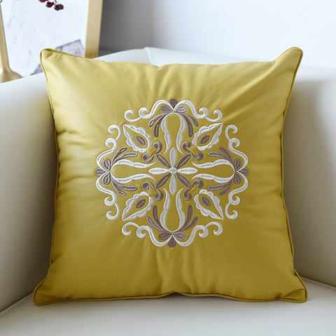Modern Throw Pillows, Decorative Flower Pattern Throw Pillows for Couch, Contemporary Decorative Pillows, Modern Sofa Pillows-LargePaintingArt.com
