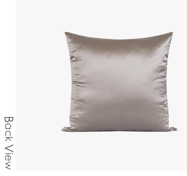 Grey Green Abstract Contemporary Throw Pillow for Living Room, Decorative Throw Pillows for Couch, Large Modern Sofa Throw Pillows-LargePaintingArt.com