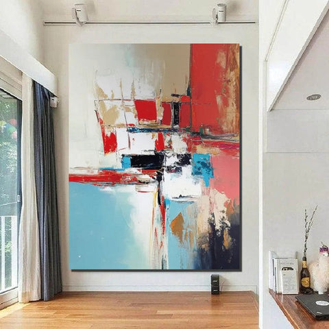 Living Room Abstract Paintings, Impasto Painting, Modern Abstract Painting, Large Acrylic Canvas Paintings, Large Wall Art Ideas-LargePaintingArt.com